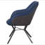 Blue and Gunmetal Upholstered Dining Chairs (Set of 2)