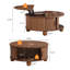 Table basse ronde avec plateau relevable, table basse à plateau relevable 33,46 po-404913805
