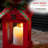 Alpine Metal and Glass Lantern with Warm LED Light Faux Candle-70731681