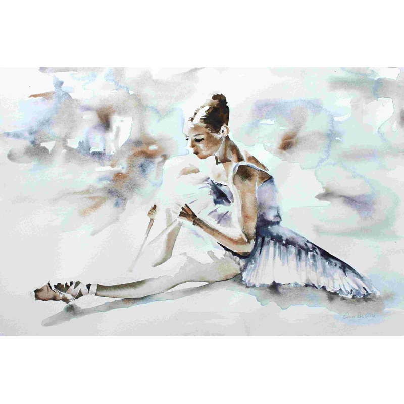 «Dress Rehearsal» par Aimee Del Valley, peinture sur toile tendue, H 8 po x l 12 po