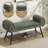 45'' W Upholstered Storage Bench With Shoe Rack-125384723