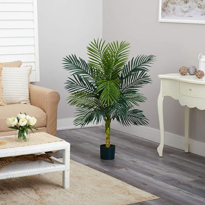 Nearly Natural 4Ft. Golden Cane Palm Artificial Tree