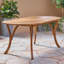 Table de patio en bois 70 po avec finition en A pour une utilisation à l'extérieur