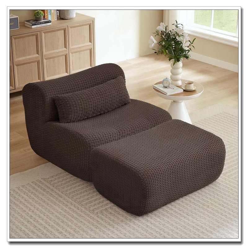 Modern Accent Chair, Brun