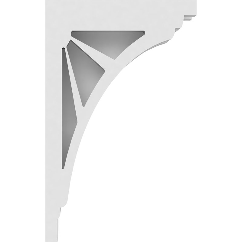 1 7/8"W X 5"D X 8"H Stanford Architectural Grade PVC Corbel, 8" H x 5" W x 1.875" D