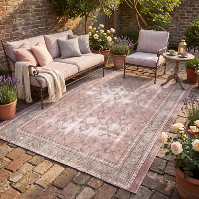Tapis Sarcolite de style vintage, doré, gris, ivoire, antidérapant, à poils courts, pour l'intérieur et l'extérieur, adapté aux animaux de compagnie, salon, chambre, salle à manger, entrée, couloir, bureau, rose poudré, cuisine, idéal pour les zones de passage intensif, facile à nettoyer, imprimé, bords doux, lavable.