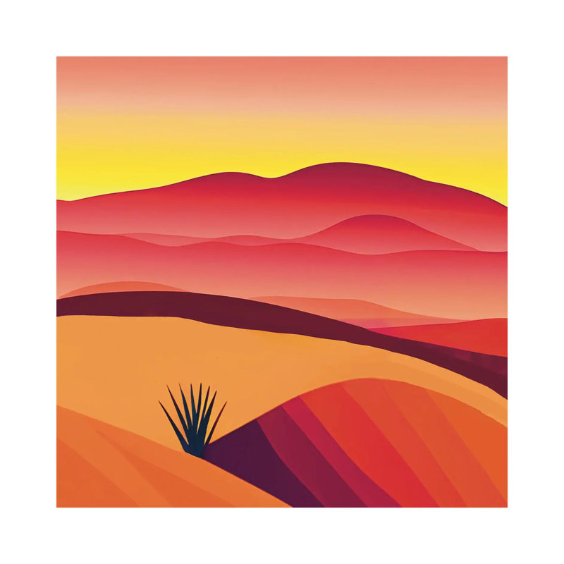 Téquila Sands_1PC6, H 12 po x l 12 po, Sans cadre, toile
