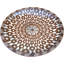 Assiette décorative marocaine en céramique fabriquée à la main fin du 19e siècle