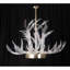 Lustre en corne de bois de lucite clair nickel poli clair-90566122-90566124-130734762