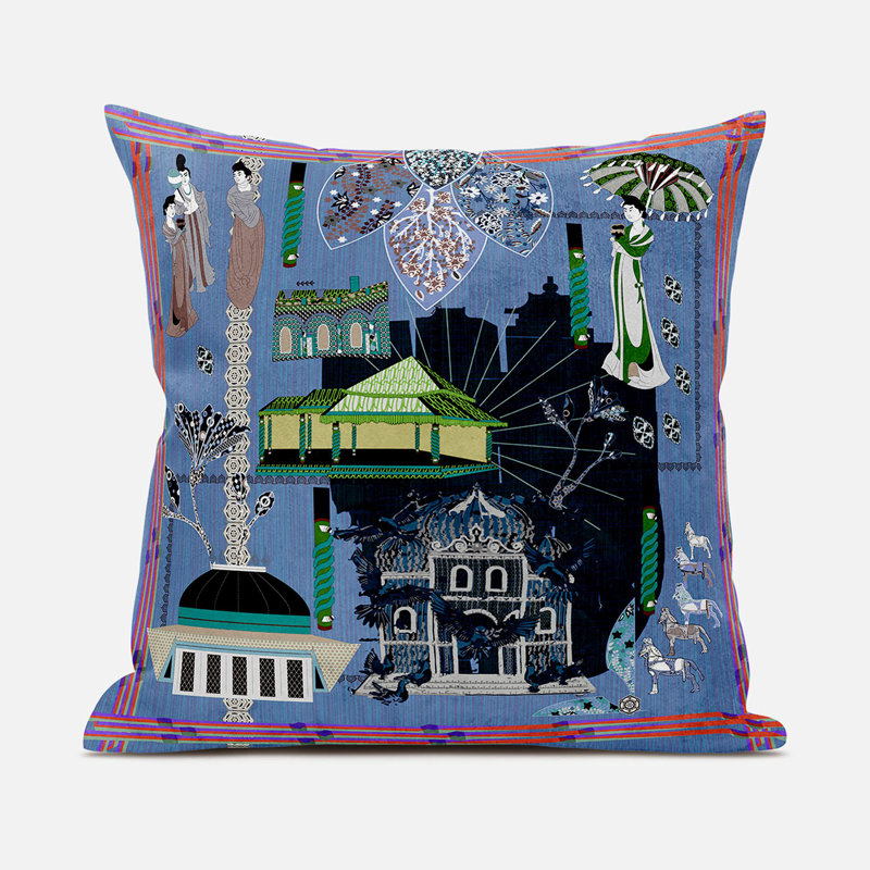 Housse et insert de coussin décoratif en polyester, 16 po x 16 po