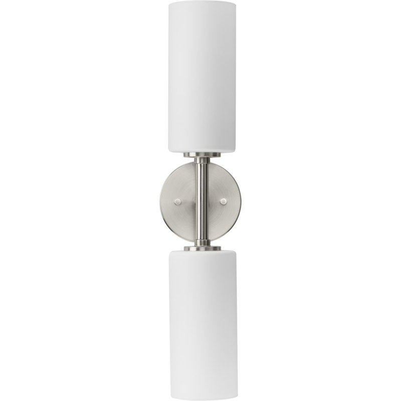 Ayaka Steel Armed Sconce, Brushed Nickel