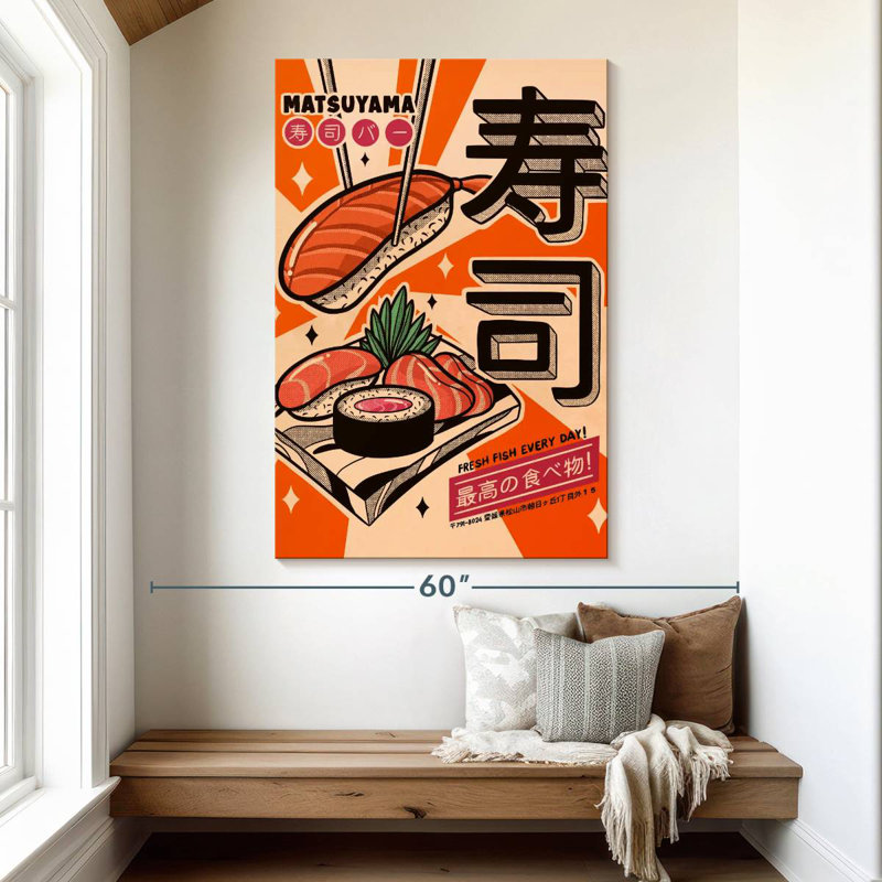 Yarlin Sushi Every Day, 51" H x 34" W
