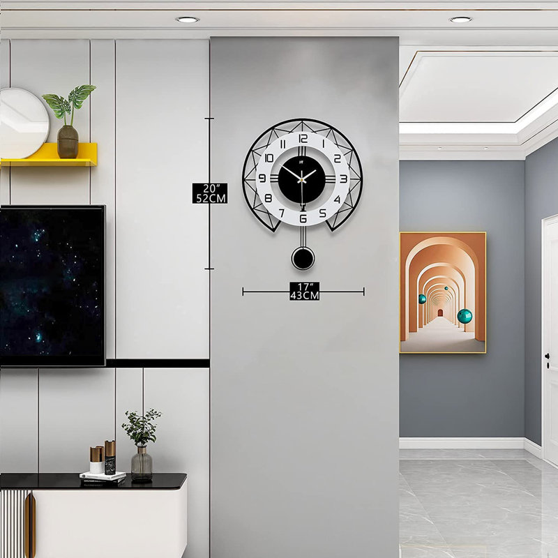 Modern Silent Pendulum Wall Clock