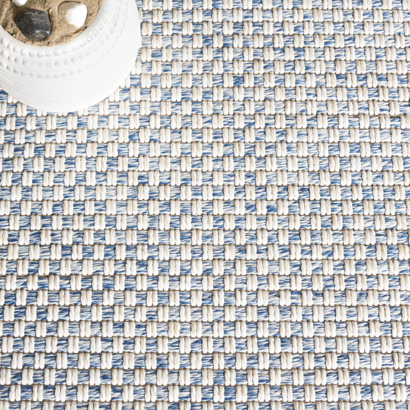 Sisal All-Weather Performance Solid Color Indoor/Outdoor Area Rug, Rectangle 6' x 9'