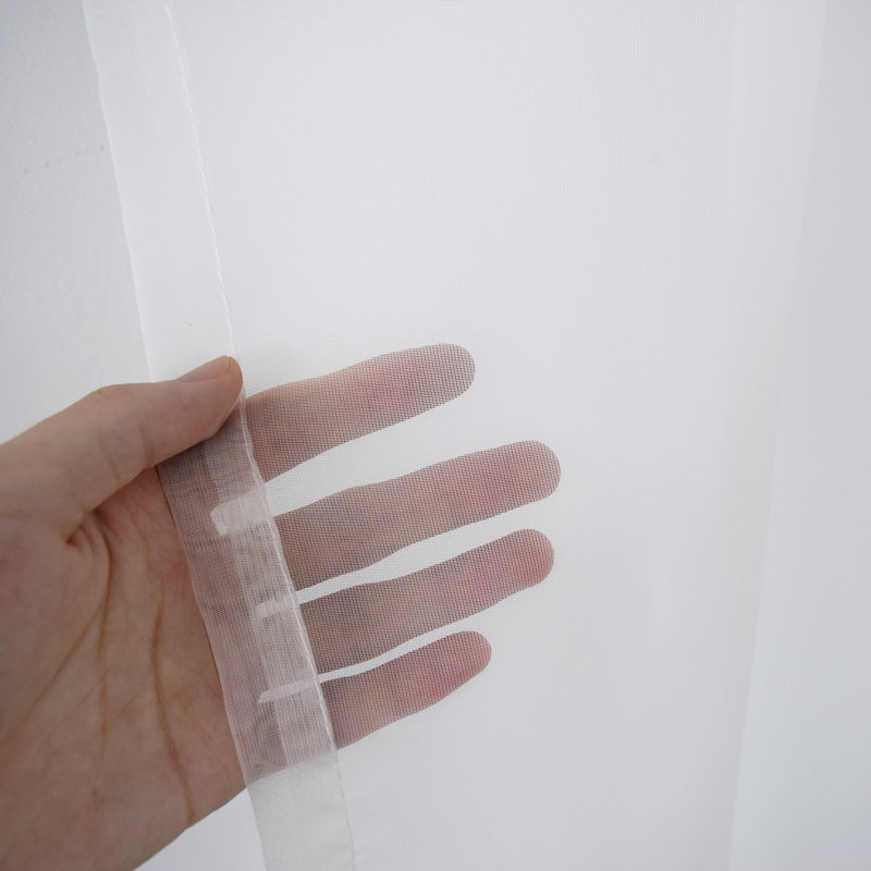Selenia Polyester Blend Sheer Curtain Single Panel, 100" W x 96" L
