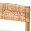 Tabouret de bar en jonc de mer tressé et bois d'acajou Bali & Pari Robinette