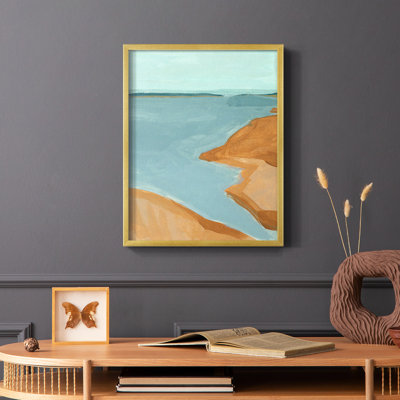 «Out on the Sandbar I», reproduction encadrée - bois massif