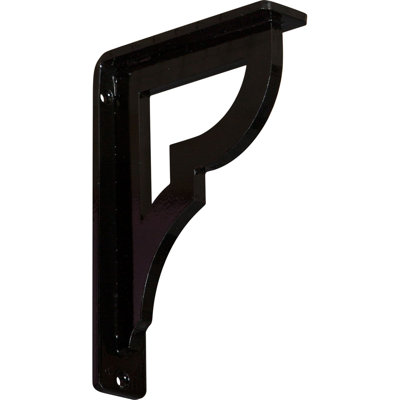 1 1/2"W x 5 1/2"D x 8"H Bradford Wrought Iron Bracket, (Single center brace) (6-Pack)