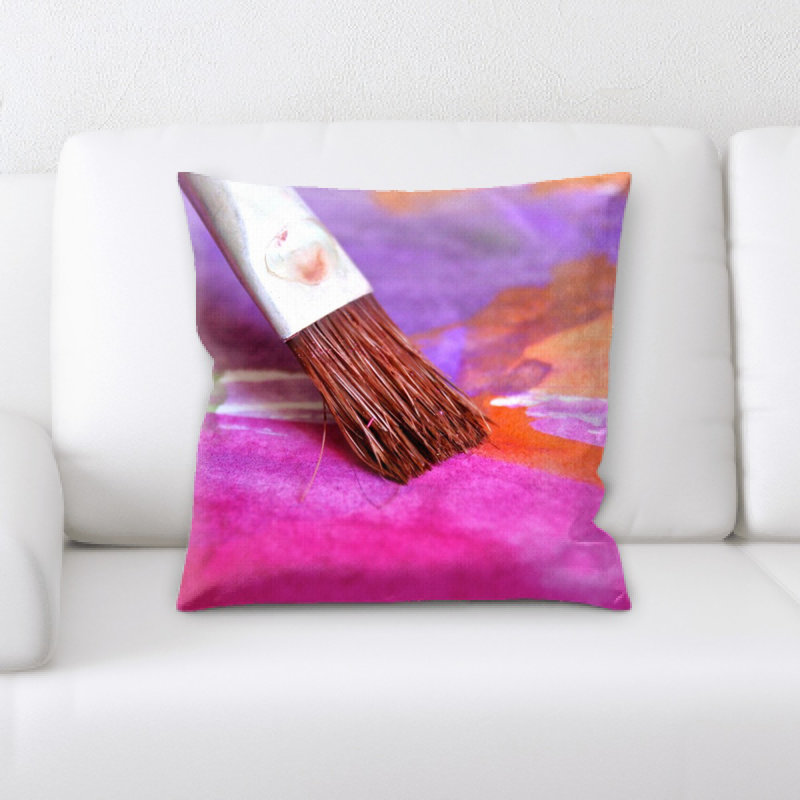 Coussin décoratif brosse