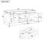 Banc de rangement avec 2 tiroirs et 2 armoires pour le vestibule-686933457