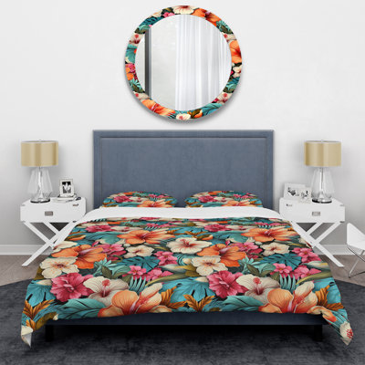 Tropical Paradise Botanical Paradise III Floral Duvet Cover