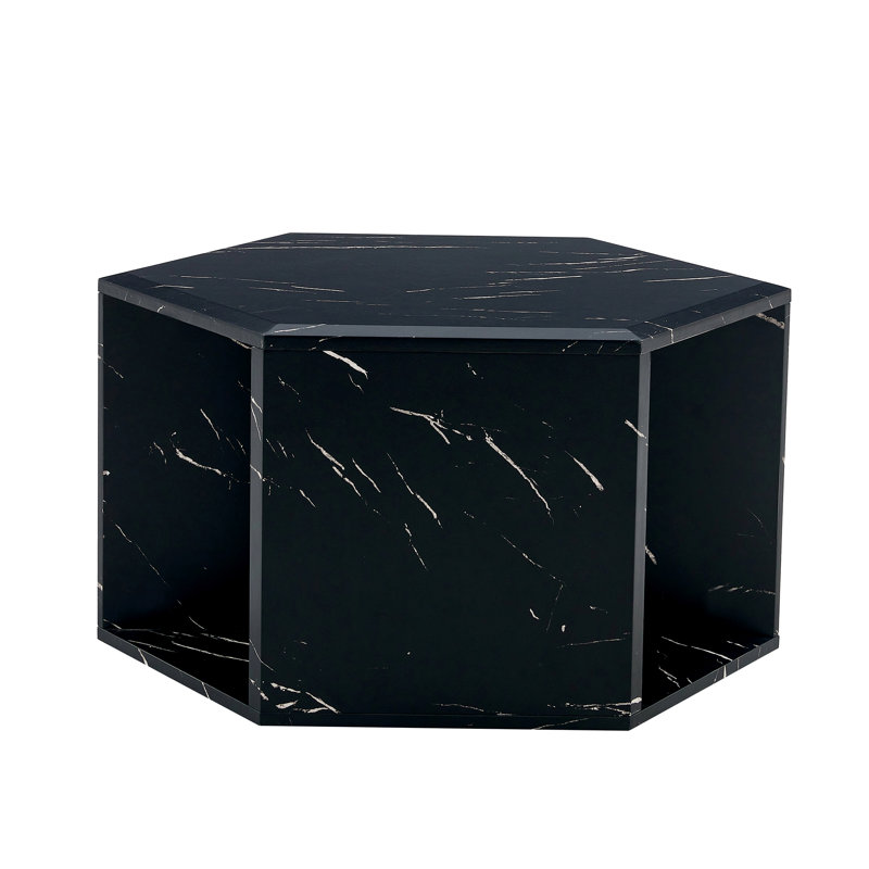 Hexagonal MDF Coffee Table, Multi-Hole Design To Give More Storage Space, Simple And Convenient Design Makes It Suitable For All Kinds Of Style Scenes. 25*21.6
