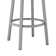 Kellum Swivel Counter and Bar Height Barstool with Arms in Faux Leather Upholstery and Metal Legs