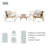 4 Piece Sofa Seating Group With Cushions