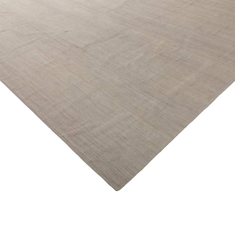 Cream Dhurrie Silk Rug - 11'3" x 13'3"