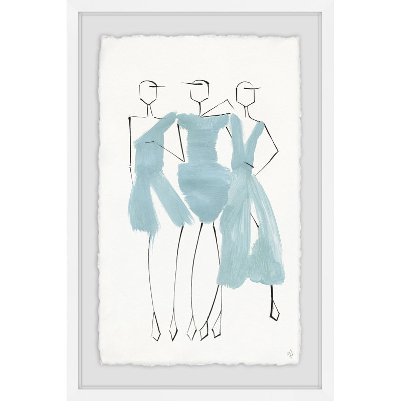 Style turquoise - Reproduction d'art sur cadre photo, H 12 po x l 8 po x P 1,5 po
