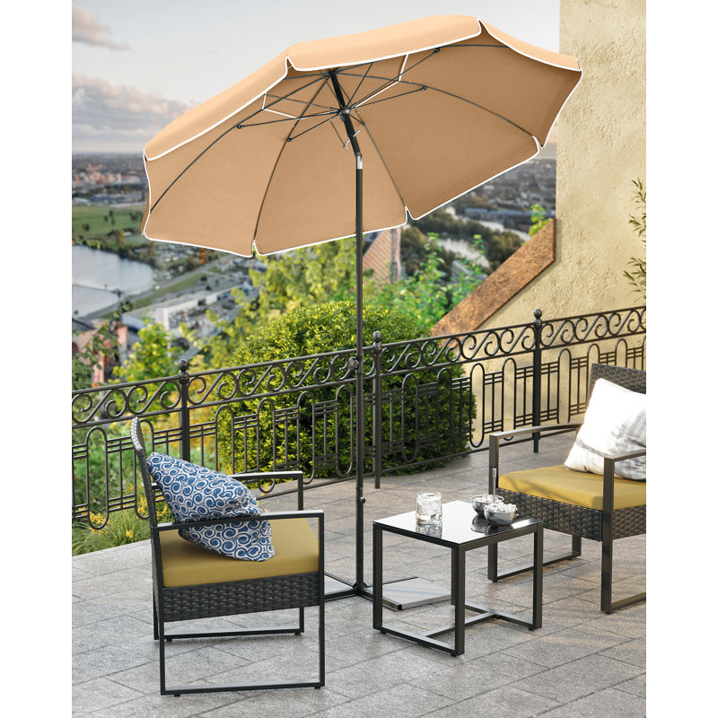 Dow 160cm Beach Parasol, Taupe
