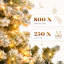 6ft Artificial Christmas Tree Warm Lights with Stand-102129123