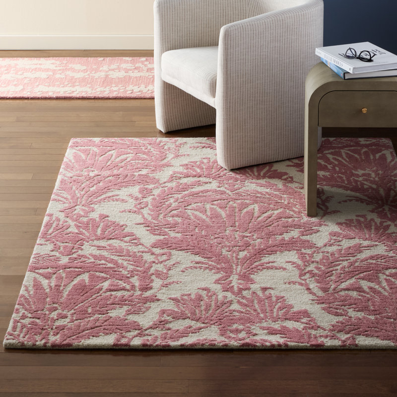 Tapis damassé en laine fabriqué à la main NICOLE MILLER New York, Rectangulaire 8 pi x 10 pi