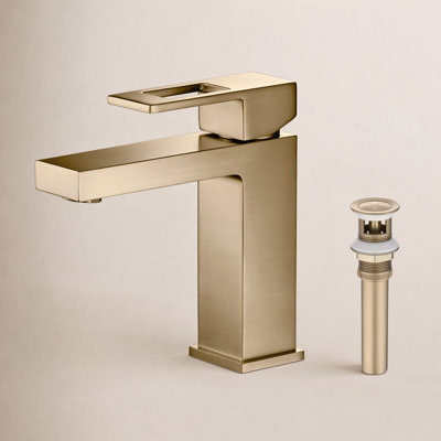 Cube Single-Hole Bathroom Faucet