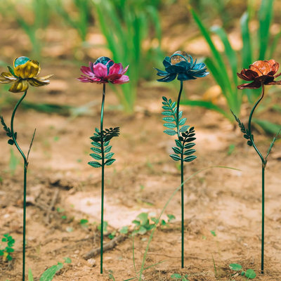 Piquet de jardin en métal pour plantes et fleurs