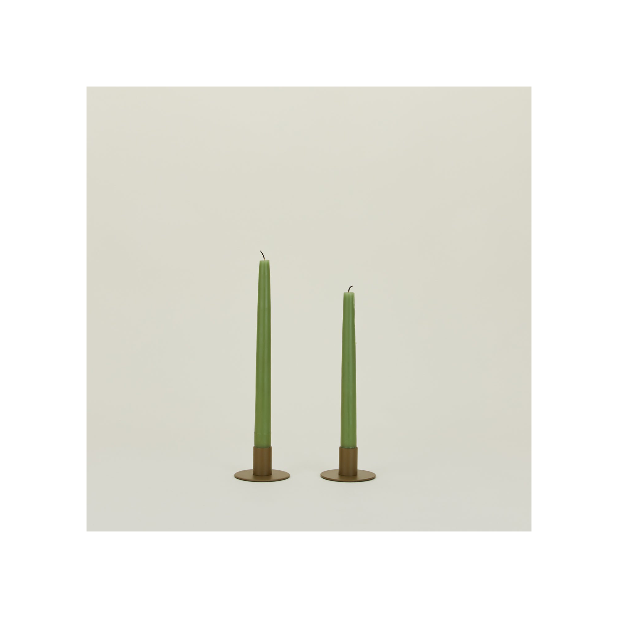 Essential 1.5'' H Stainless Steel Tabletop Candlestick, Olive