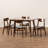 Chavone 4 - Person Solid Wood Solid Wood Top Four Leg Dining Set-1421645865