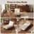 3-in-1 Folding Chair Bed, Solid Wood Legs – Convertible Sleeper Sofa, Adjustable Lounger for Small Spaces-1355613685-1351394852