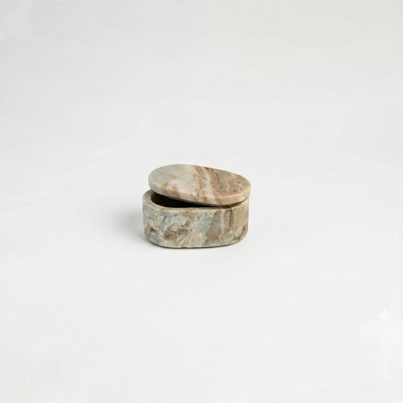 Boîte de présentation en marbre Toronto, 1.5" H x 4" W x 2.5" D