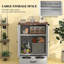 Armoire de rangement pour chien, poste d'alimentation pour animaux, armoire d'appoint