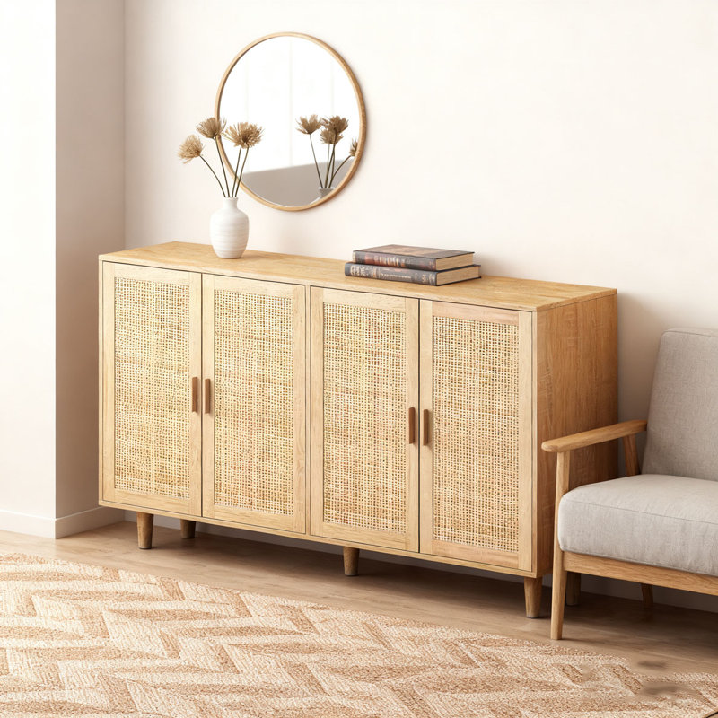 Armoire de rangement 62,2 po, Naturel