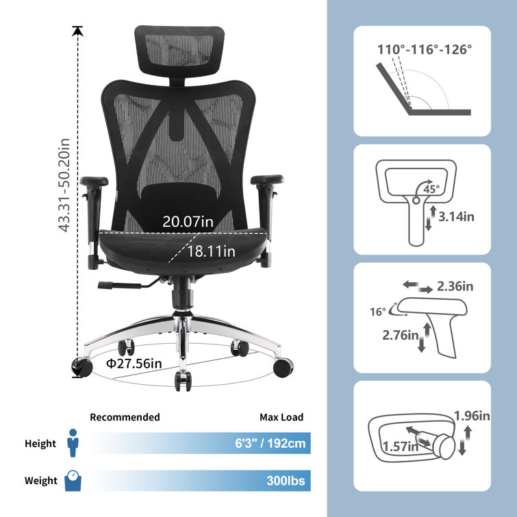 Office Chair Mesh Headrest Attachment Universal, Adjustable & Detachable  Ergonomic Neck Support Cushion Clip On, Breathable Mesh Head Pillow  Detachable, Compati… in 2023
