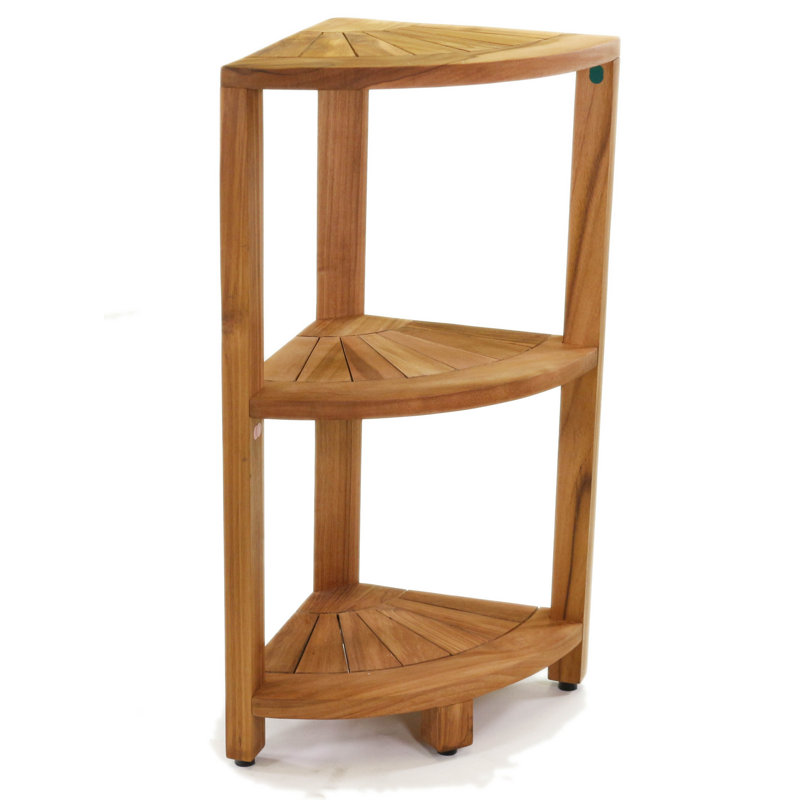 Kai Solid Wood Freestanding Bathroom Shelves