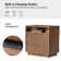 Hargis 24.25"H Modern Fully Assembled Flute Solid Wood Nightstand with Hidden Compartment and Built-In Outlet(Set of 2)