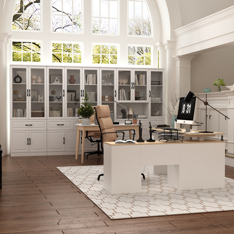 Office/Study Combination Set(Including Computer Desk,Writing Desk,Combination Bookcase)