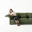 U-Shaped Upholstered Modular Sectional Sofa With Storage, 9 Seat  Corduroy  Couche With Adjustable Arms Backs,Plush Supportive Cushions, Green-1793217274
