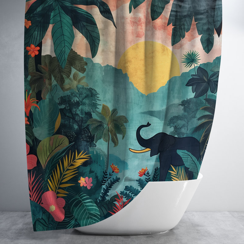 Rideau de douche Belon, H 74 po x l 71 po