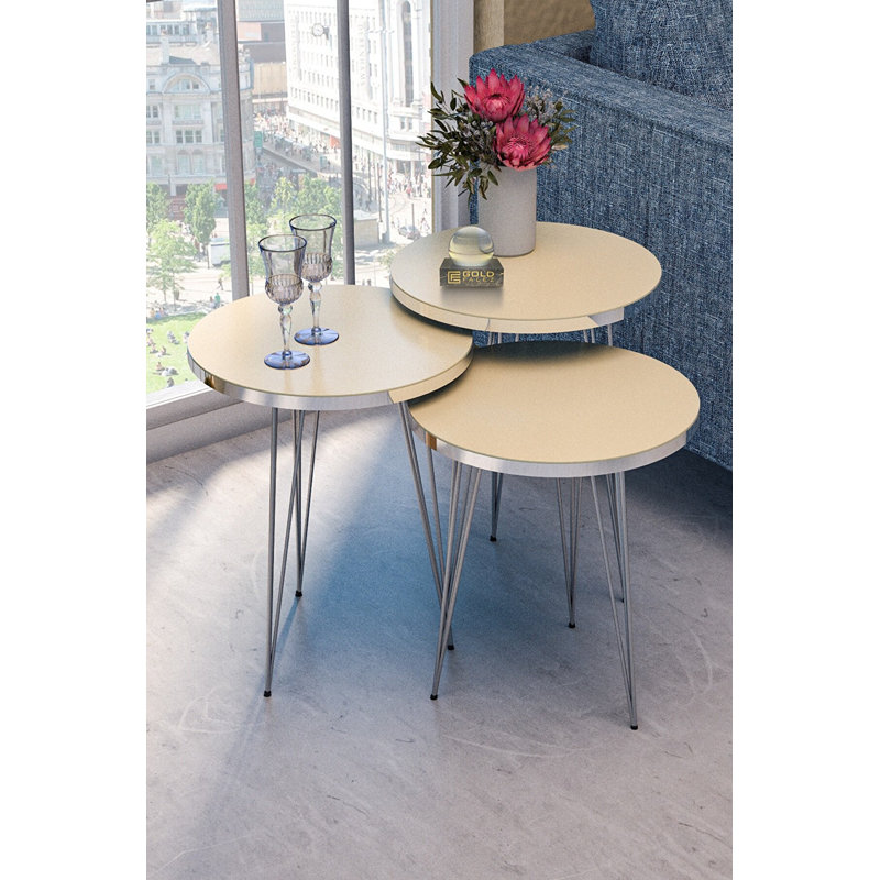 Bushraa 14cm Console Table, Cream White