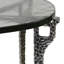 Table d'appoint gigogne ovale Ripple - argent et fumée - ensemble de 2