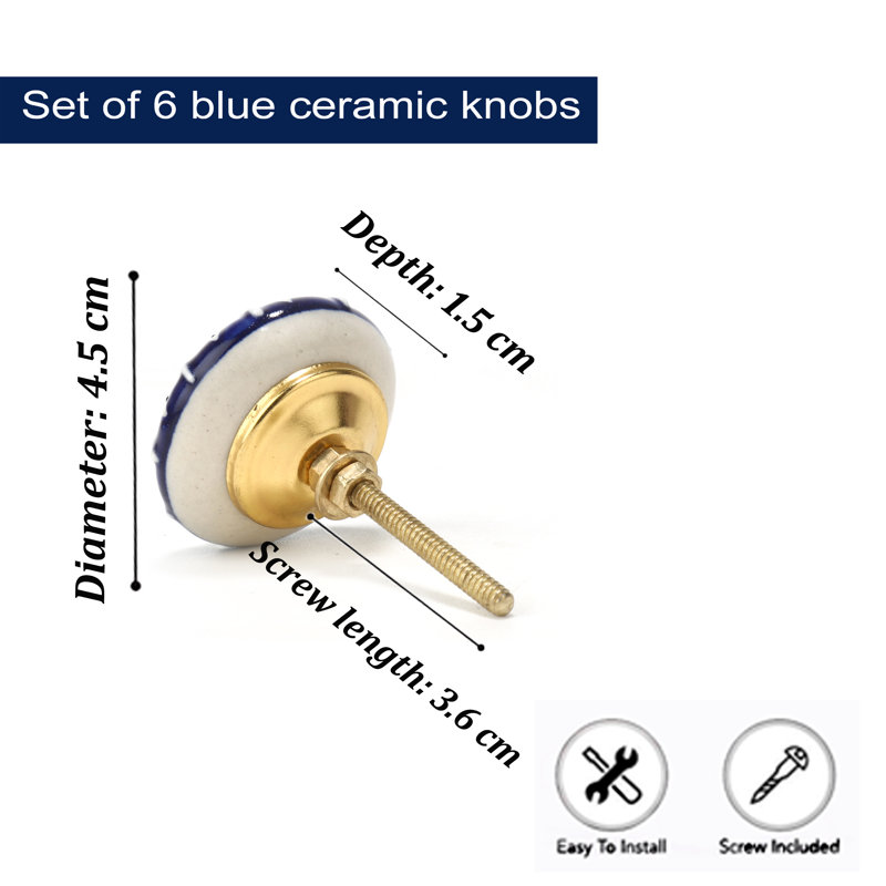 Oversized 1.77" Diameter Mushroom Knob Multipack